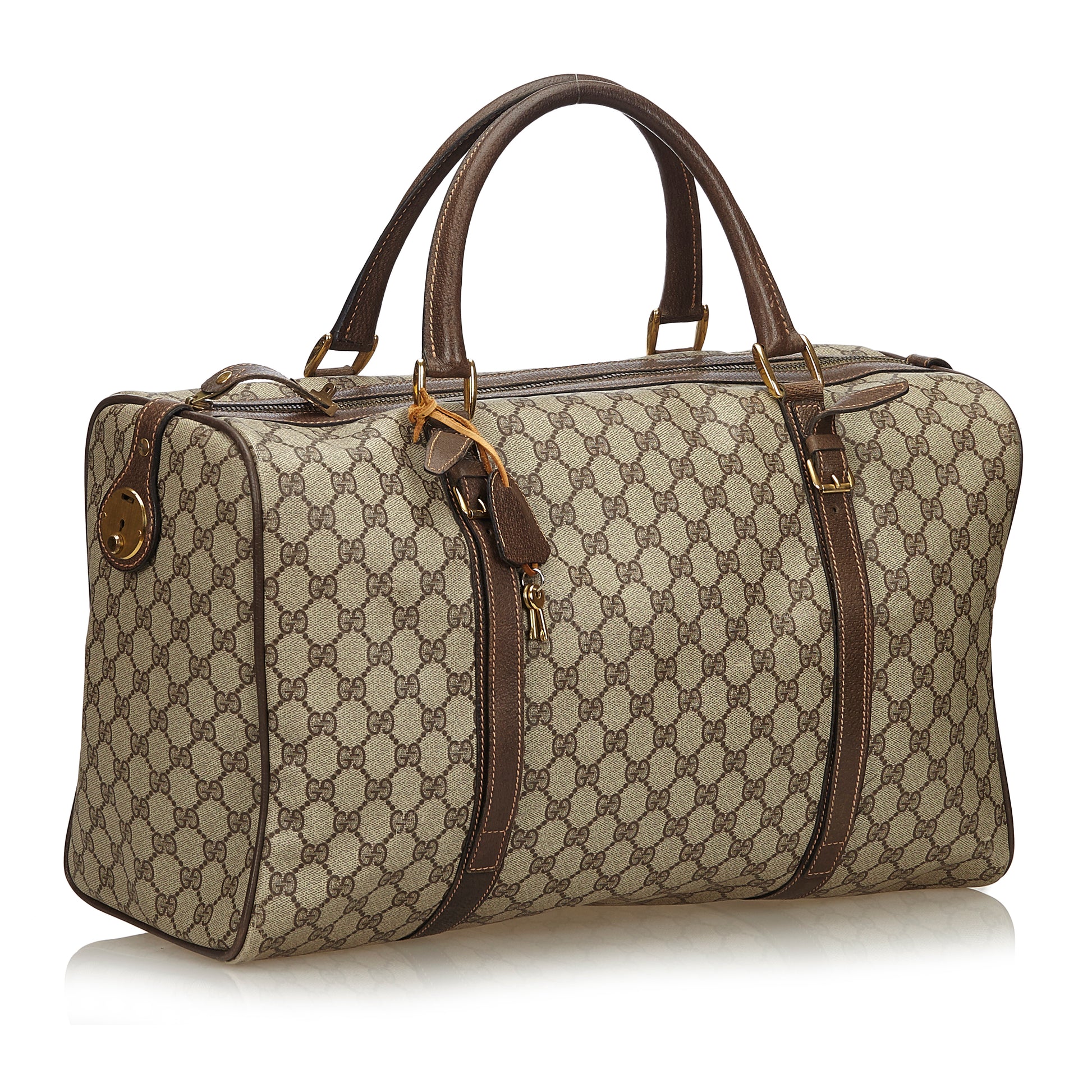 GUCCI GG SUPREME WEEKENDER CARRY ON BAG - leefluxury.com