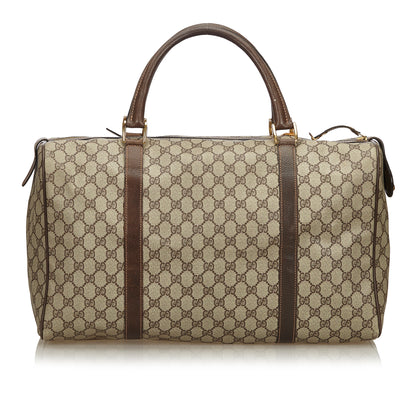 GUCCI GG SUPREME WEEKENDER CARRY ON BAG - leefluxury.com