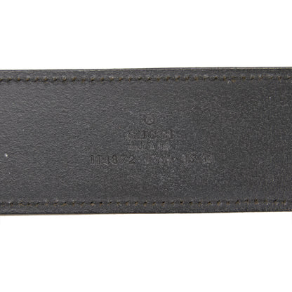 GUCCI GG LOGO LEATHER BELT - leefluxury.com