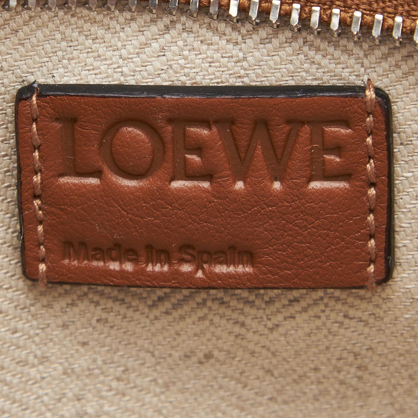 LOEWE CARAMEL LEATHER PUZZLE CLUTCH BAG - leefluxury.com