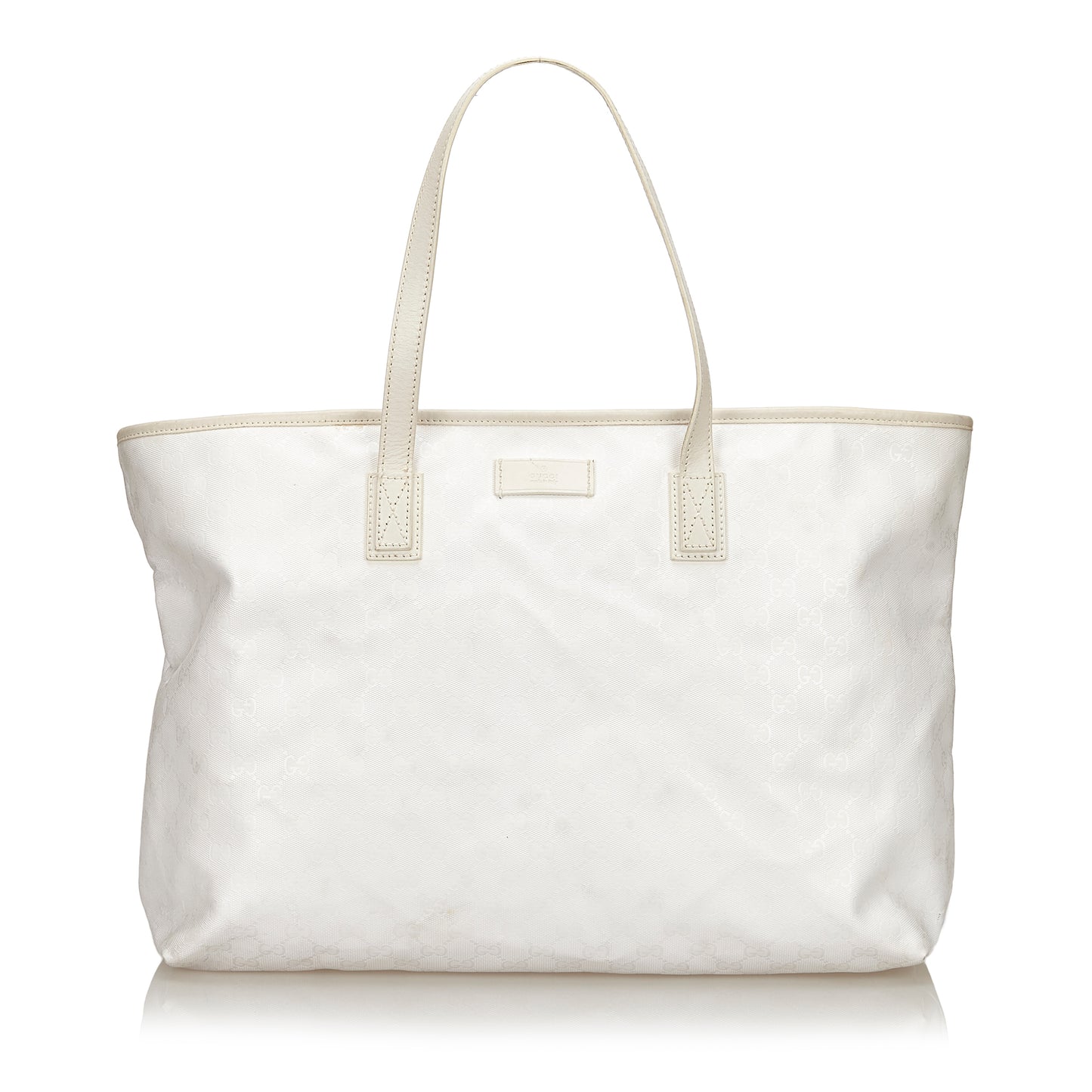 GUCCI GG IMPRIME WHITE SUPREME TOTE BAG - leefluxury.com