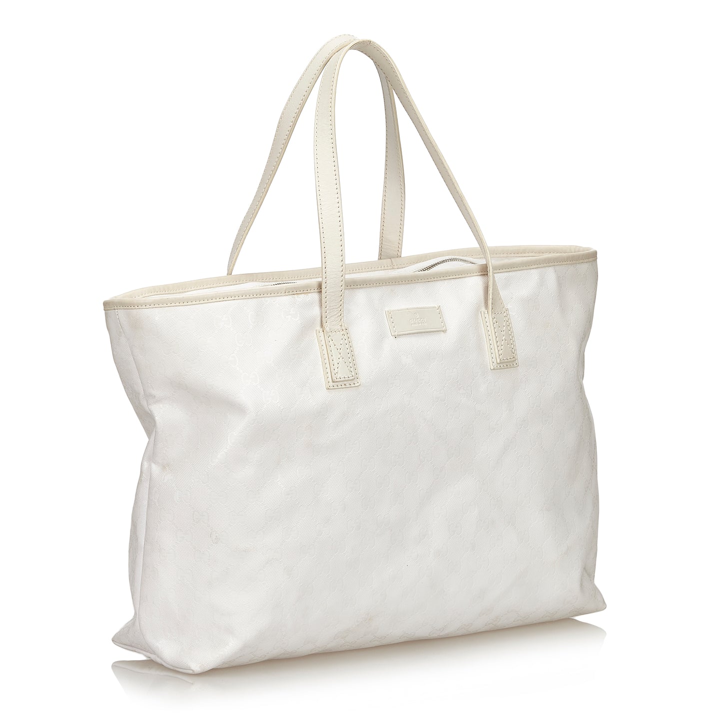 GUCCI GG IMPRIME WHITE SUPREME TOTE BAG - leefluxury.com