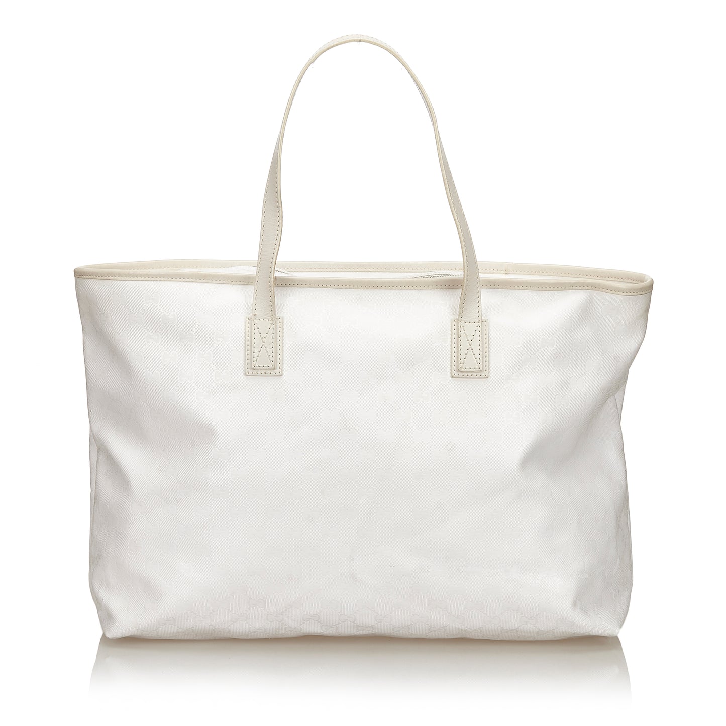 GUCCI GG IMPRIME WHITE SUPREME TOTE BAG - leefluxury.com