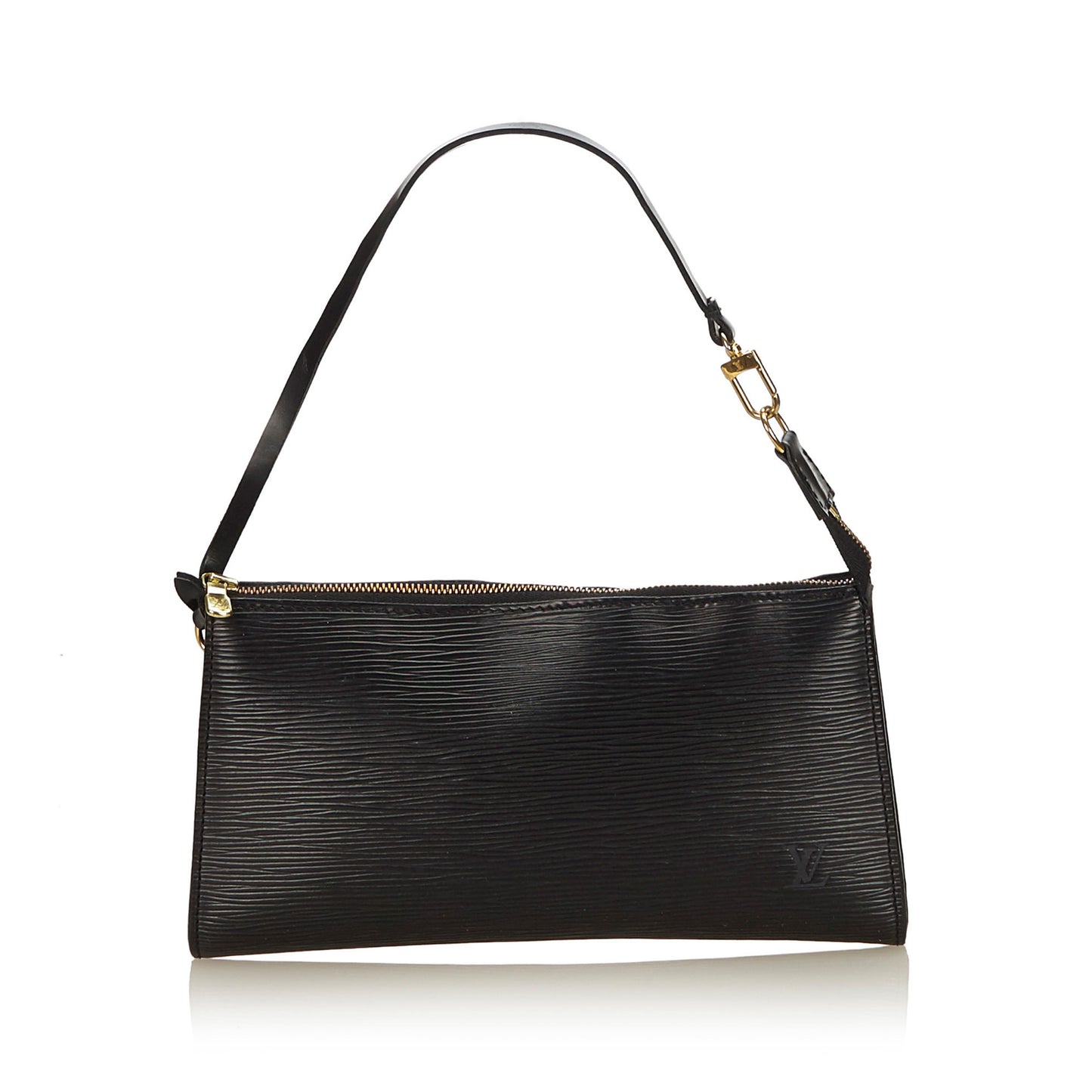 LOUIS VUITTON EPI POCHETTE BLACK CLUTCH BAG - leefluxury.com