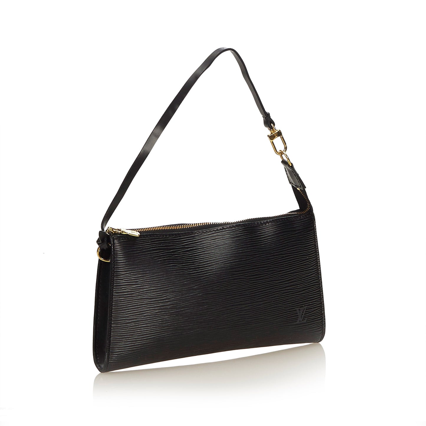 LOUIS VUITTON EPI POCHETTE BLACK CLUTCH BAG - leefluxury.com