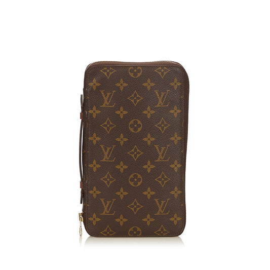 LOUIS VUITTON MONOGRAM DAILY ORGANIZER CLUTCH BAG - leefluxury.com