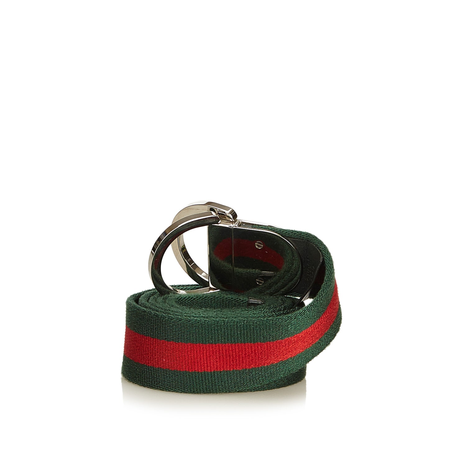 GUCCI WEB CURSIVE LOGO BELT - leefluxury.com