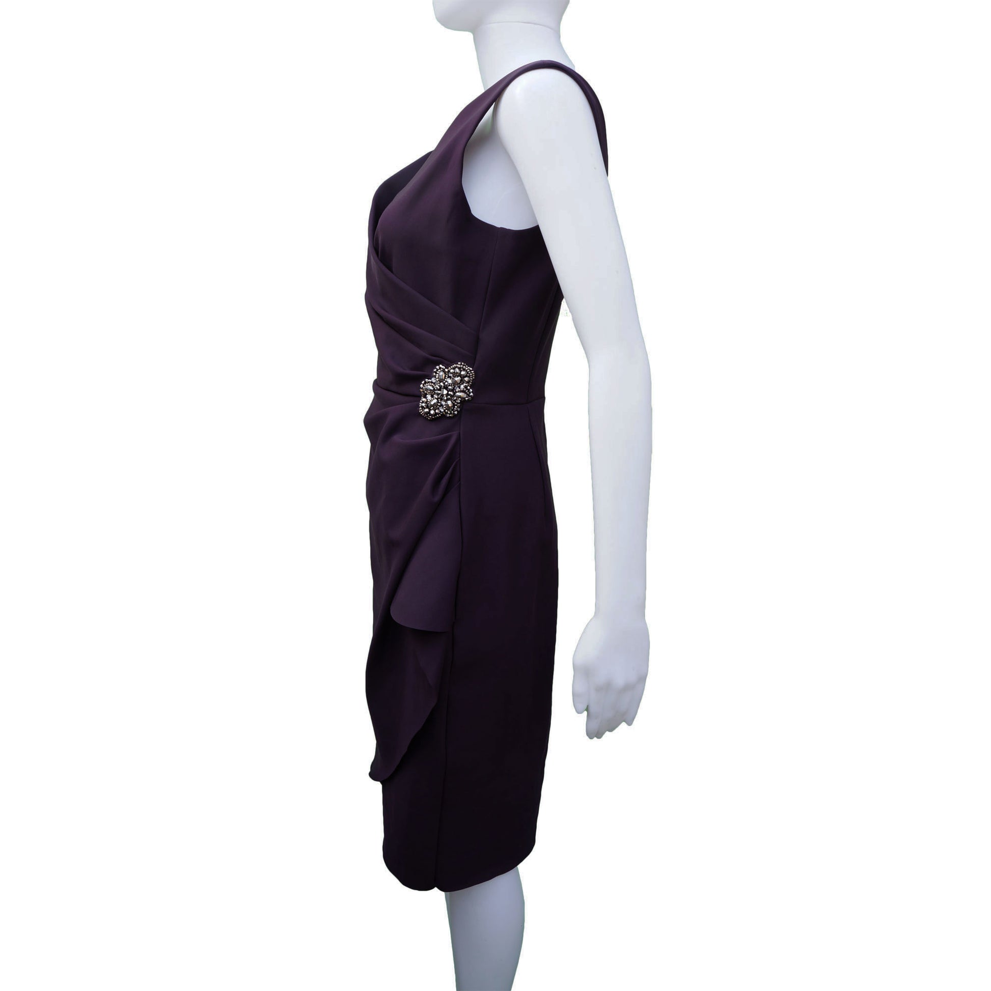 ALEXIS Evening Plum Cocktail Dress leefluxury.com ALEXIS Evening Plum Cocktail Dress leefluxury.com