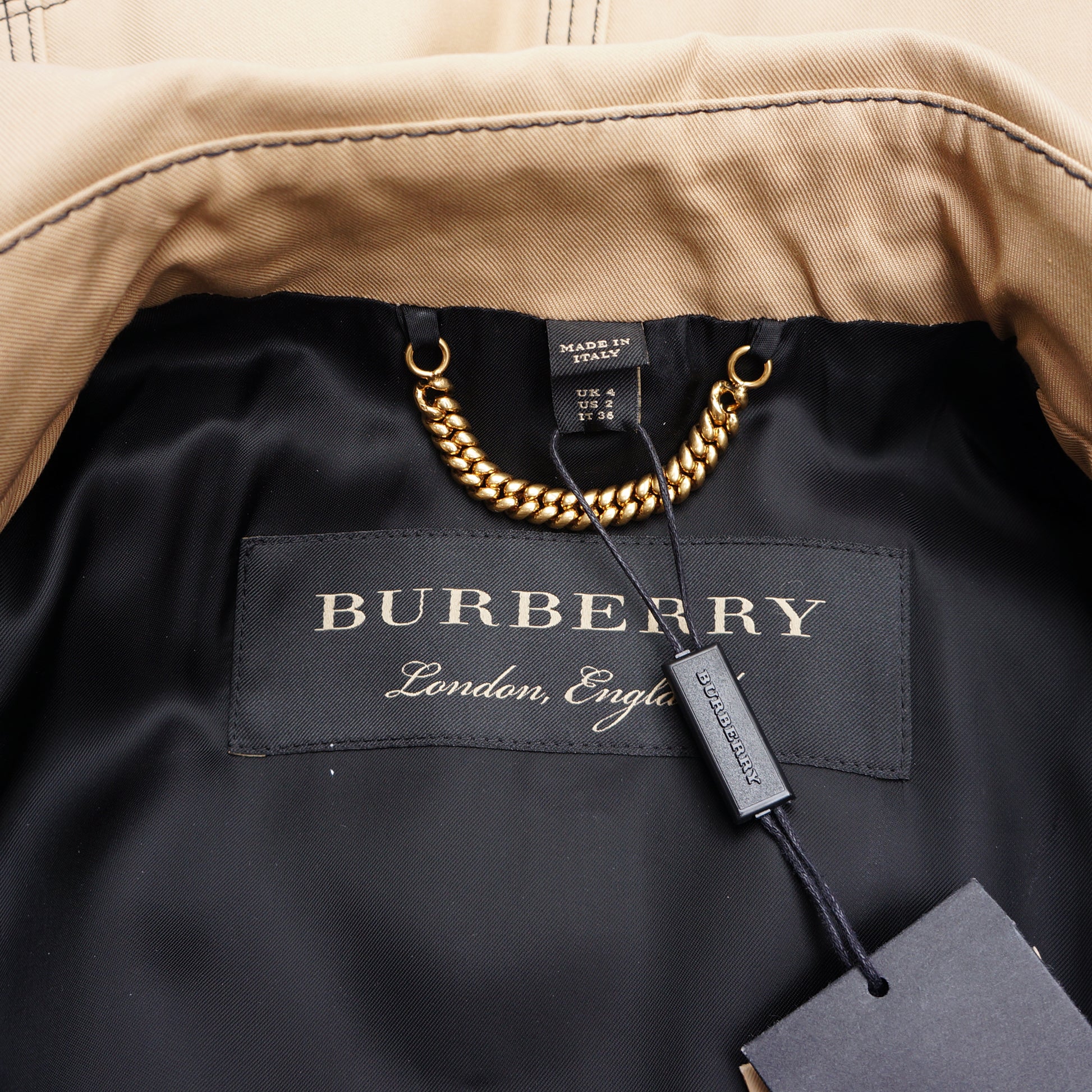 BURBERRY LONG COAT NEW WITH –