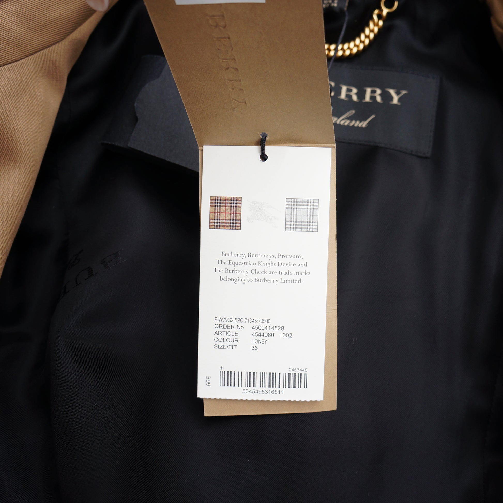 BURBERRY TRENCH LONG BELTED COAT NEW WITH TAGS - leefluxury.com
