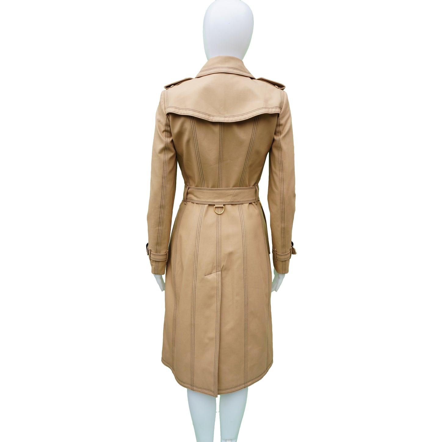 BURBERRY TRENCH LONG BELTED COAT NEW WITH TAGS - leefluxury.com