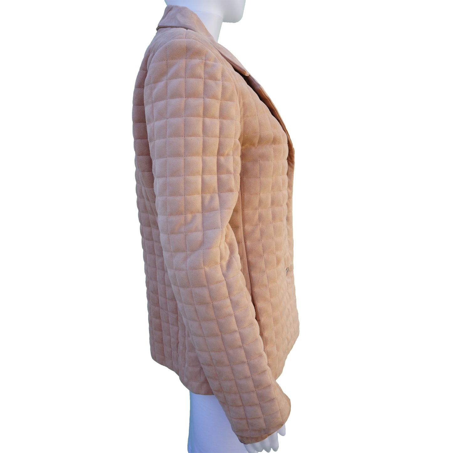 CHANEL MATELASSE QUILTED SUEDE JACKET - leefluxury.com