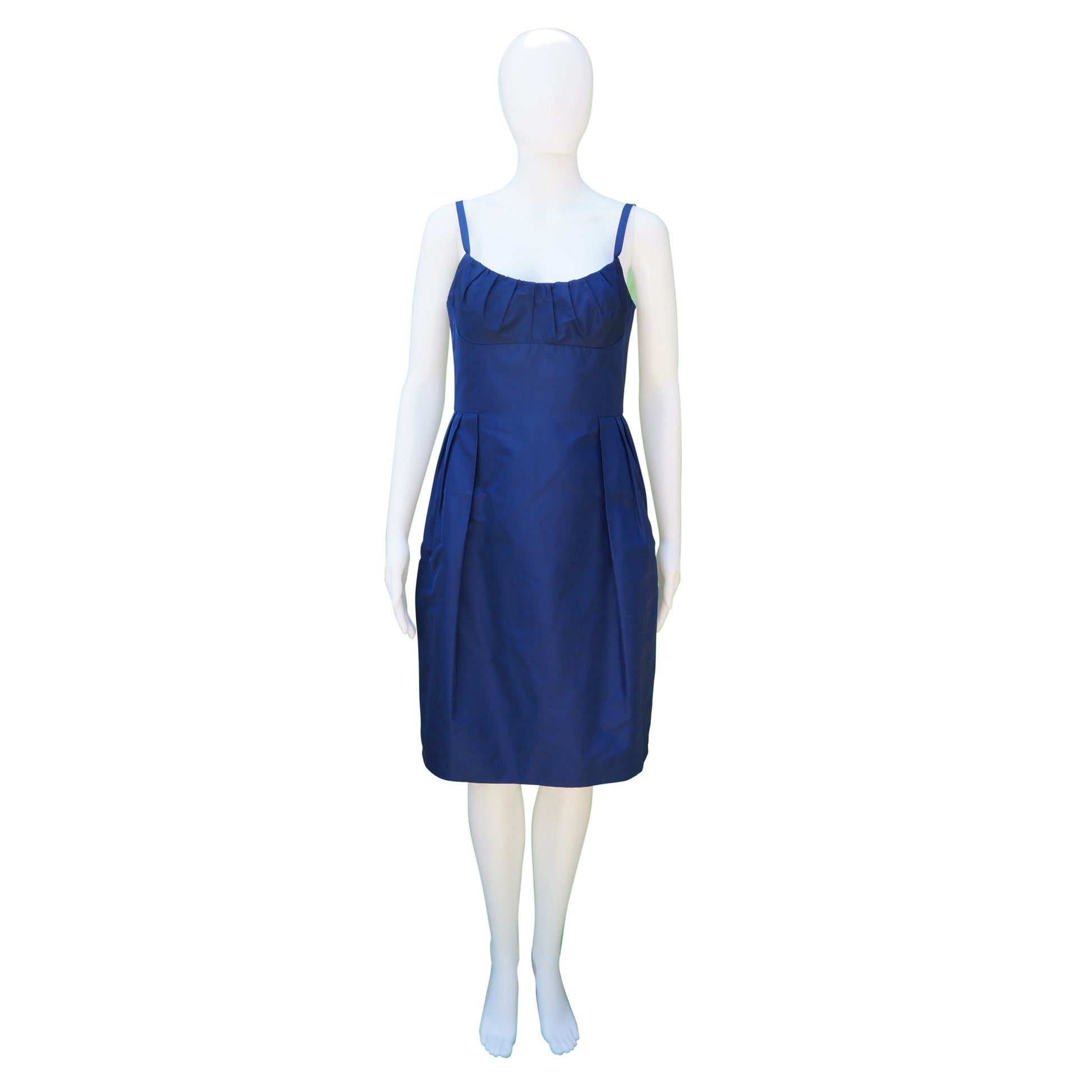 Lida Baday Satin Royal Blue Dress