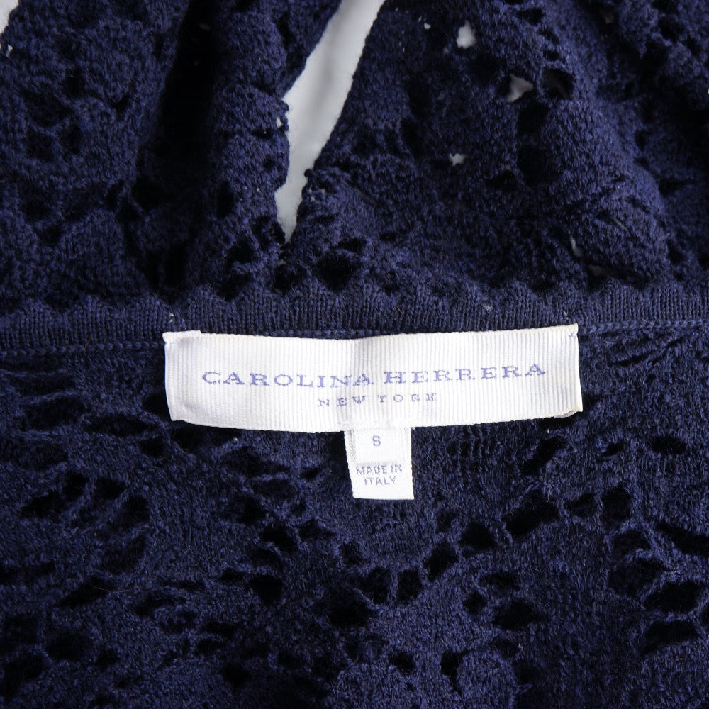 Caroline Herrera Wool Open Knit Top