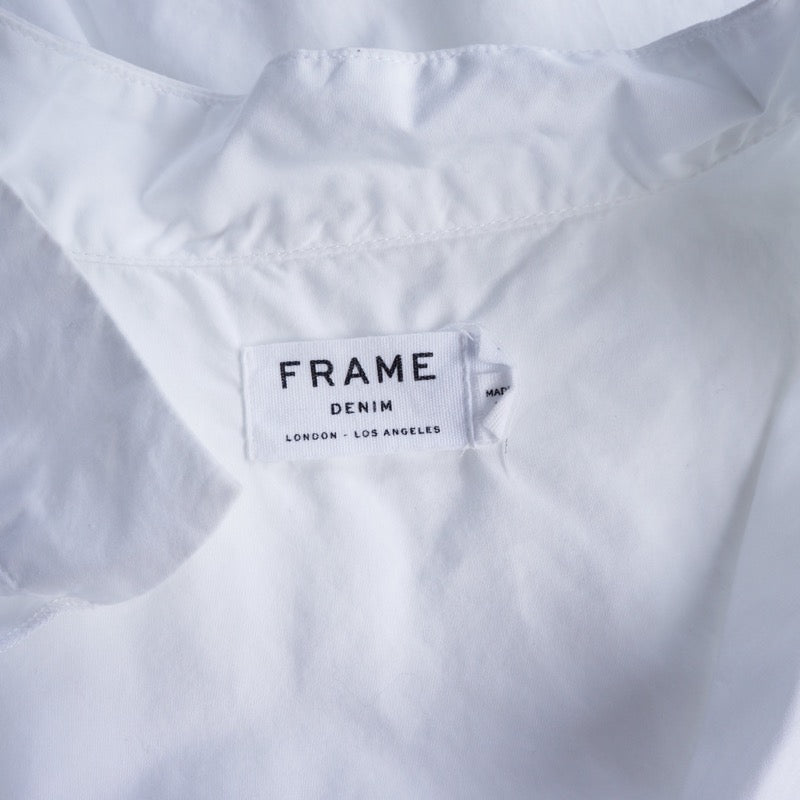 Frame White Blouse Top