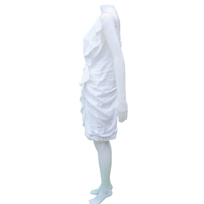 Etoile Isabel Marant White Ruched Dress