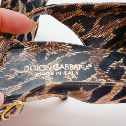 Dolce & Gabbana Nubuck Leather Slingback