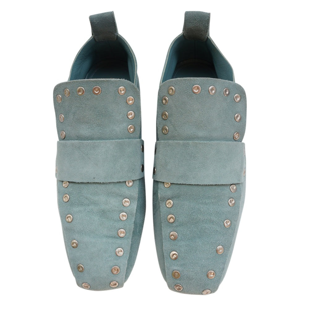 CELINE Suede Studded Accents Loafers By Phoebe Philo