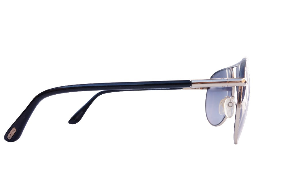 Tom Ford Aviator Sunglasses Black Metal Tinted lenses