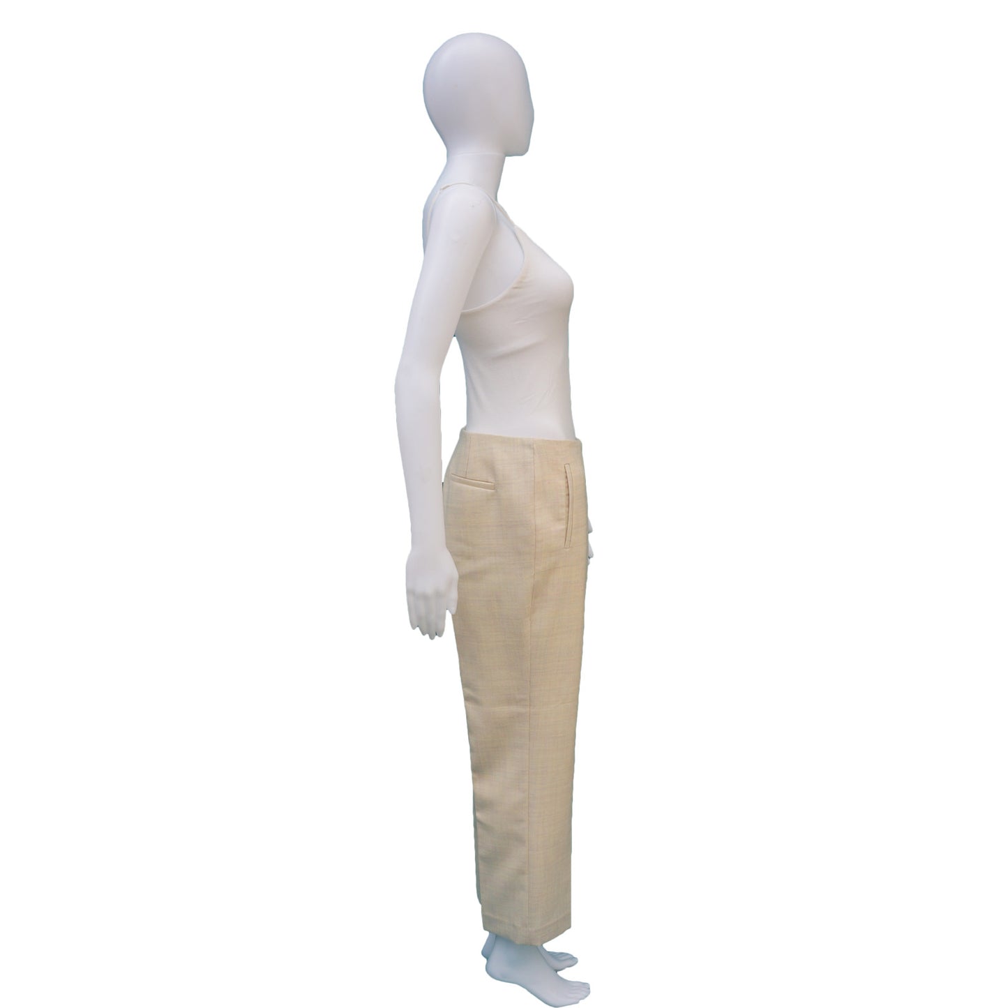 THE ROW WOOL CROPPED PANTS NEW WITH TAGS - leefluxury.com