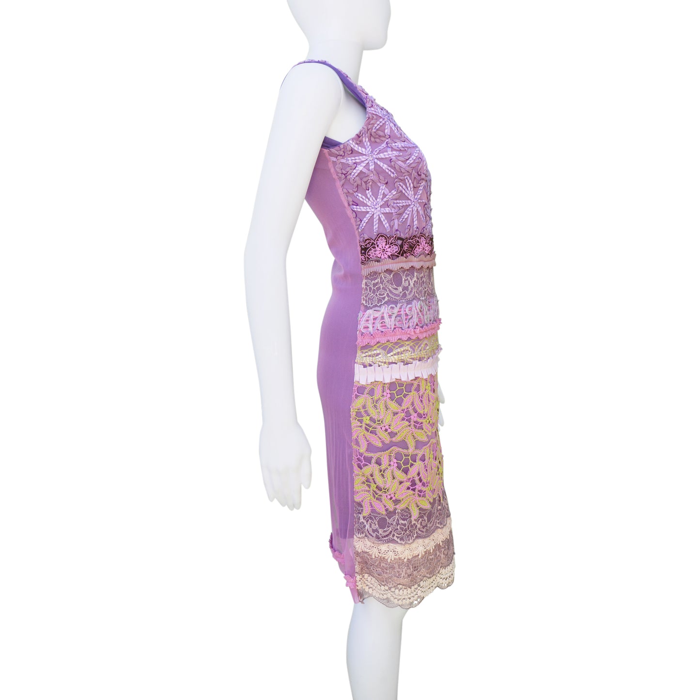 SAVE THE QUEEN PURPLE EMBROIDERED SLEEVELESS COCKTAIL NIGHT OUT DRESS - leefluxury.com