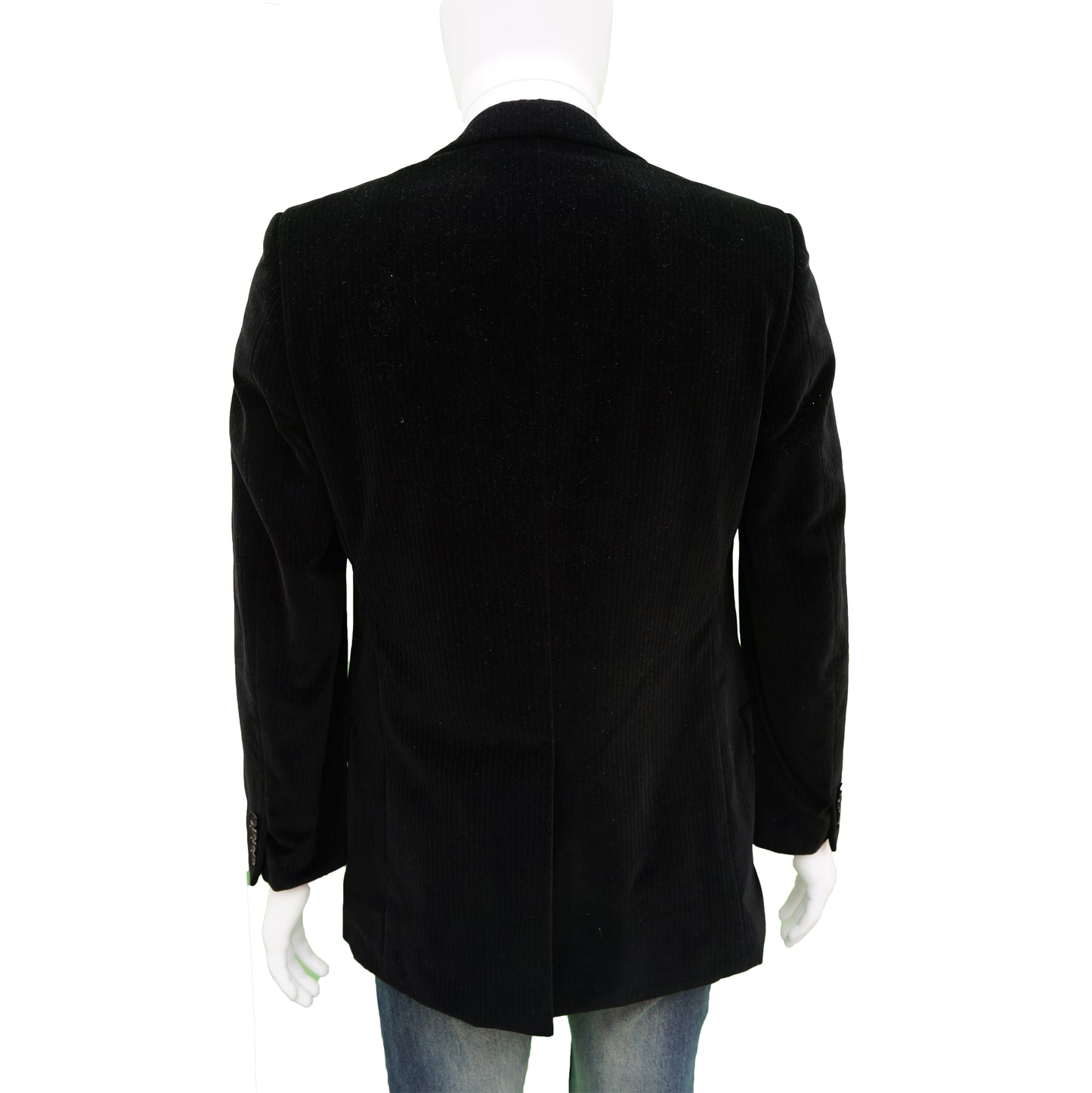 DOLCE & GABBANA BLACK VELVET ONE BUTTON BLAZER - leefluxury.com