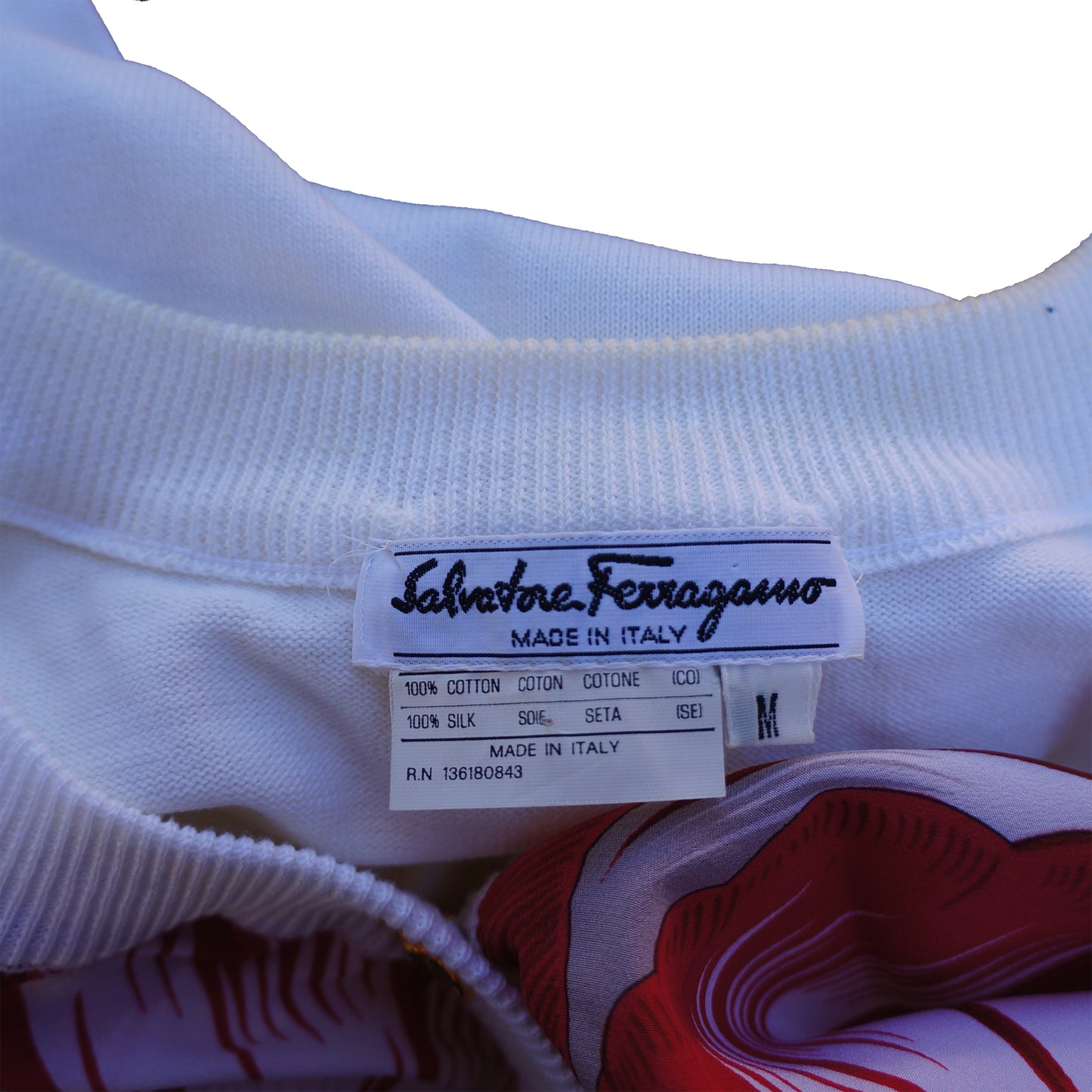 SALVATORE FERRAGAMO VINTAGE FLORAL PRINT TOP - leefluxury.com