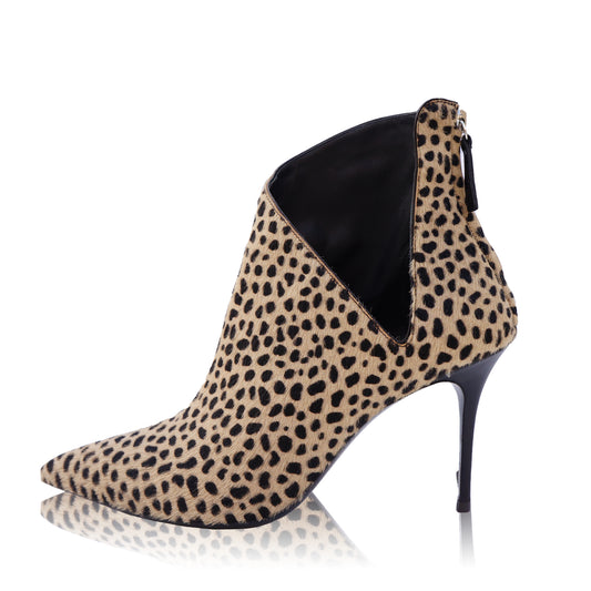 GIUSEPPE ZANOTTI LUCREZIA PONYHAIR ANKLE BOOTS - leefluxury.com