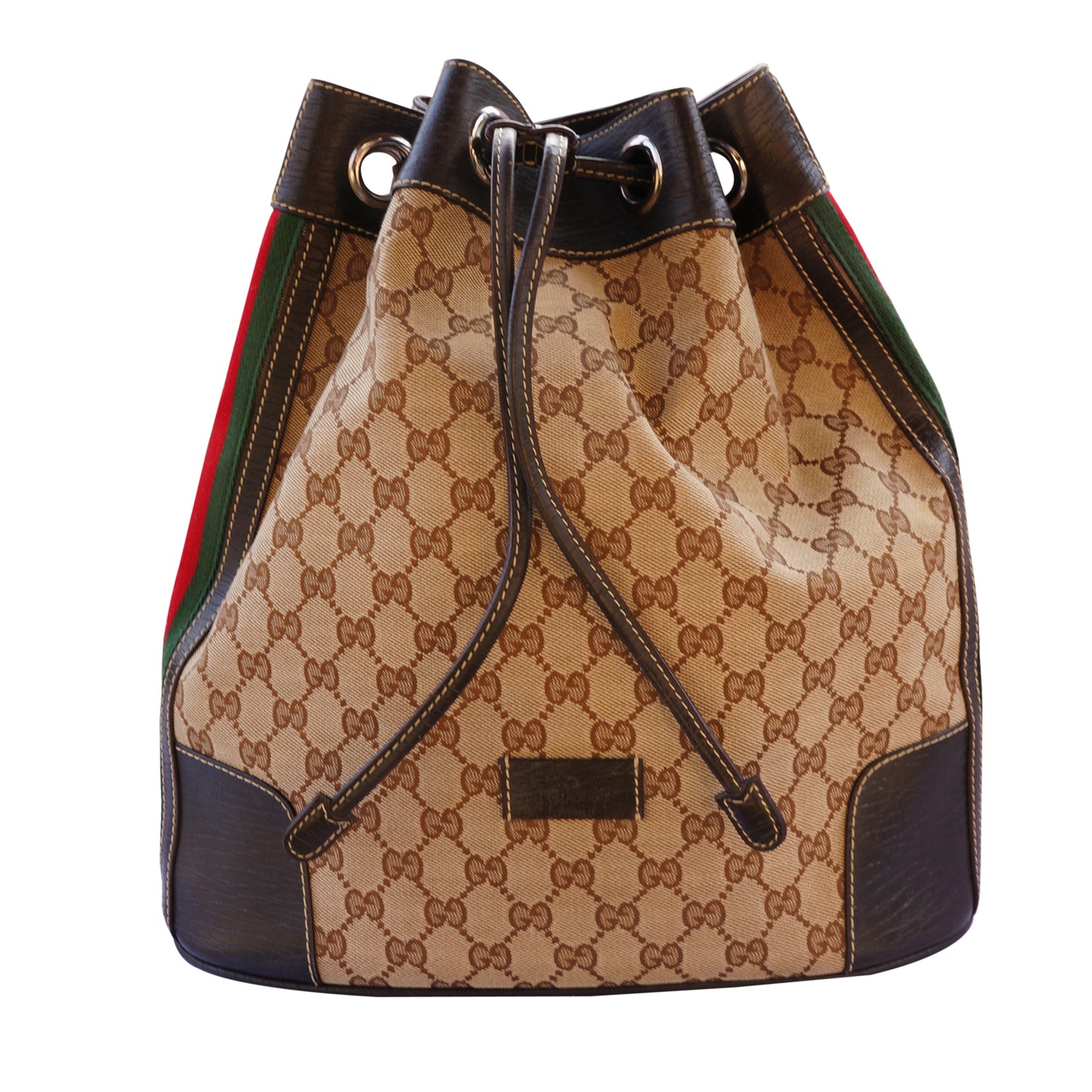 Gucci Web Bucket Bag Sling Back Pack