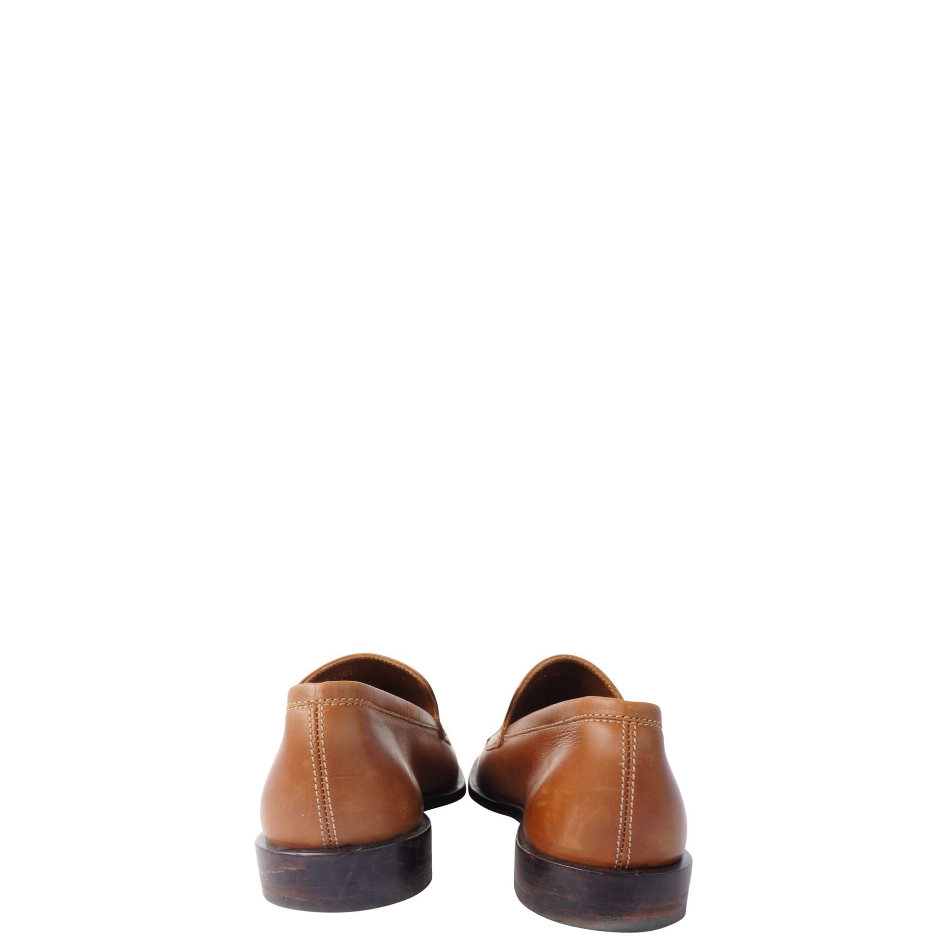 GUCCI GG LEATHER SLIP-ON LOAFERS - leefluxury.com