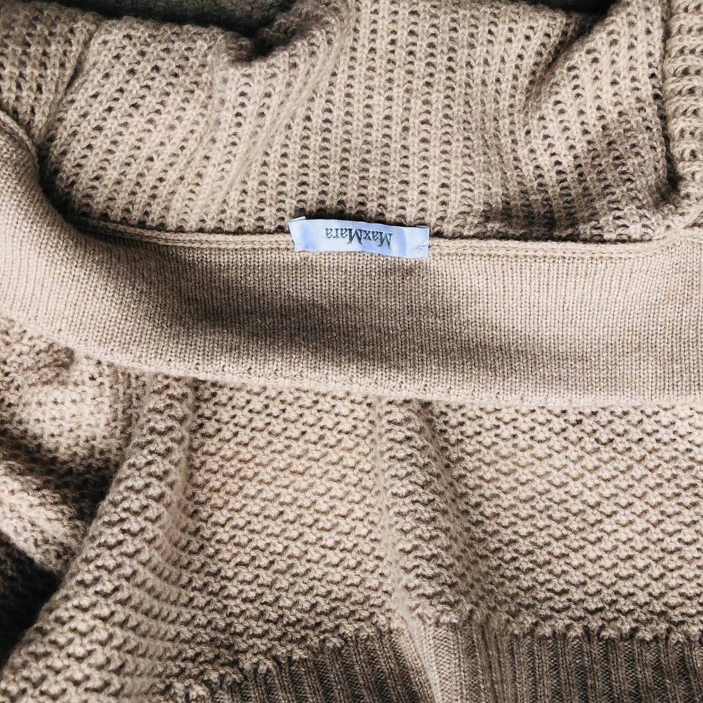 MAXMARA ECRU CASHMERE OPEN CROPPED CARDIGAN TOP - leefluxury.com