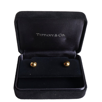 TIFFANY HARDWEAR 18K GOLD BALL EARRINGS - leefluxury.com