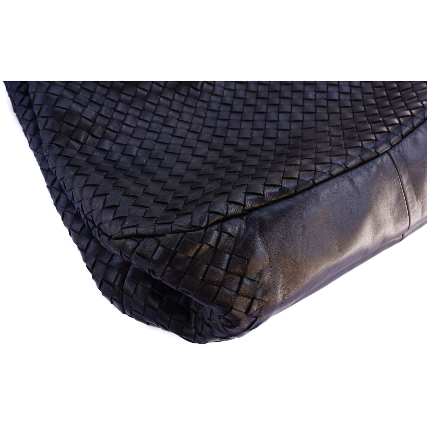 BOTTEGA VENETA INTRECCIATO BLACK HOBO BAG - leefluxury.com