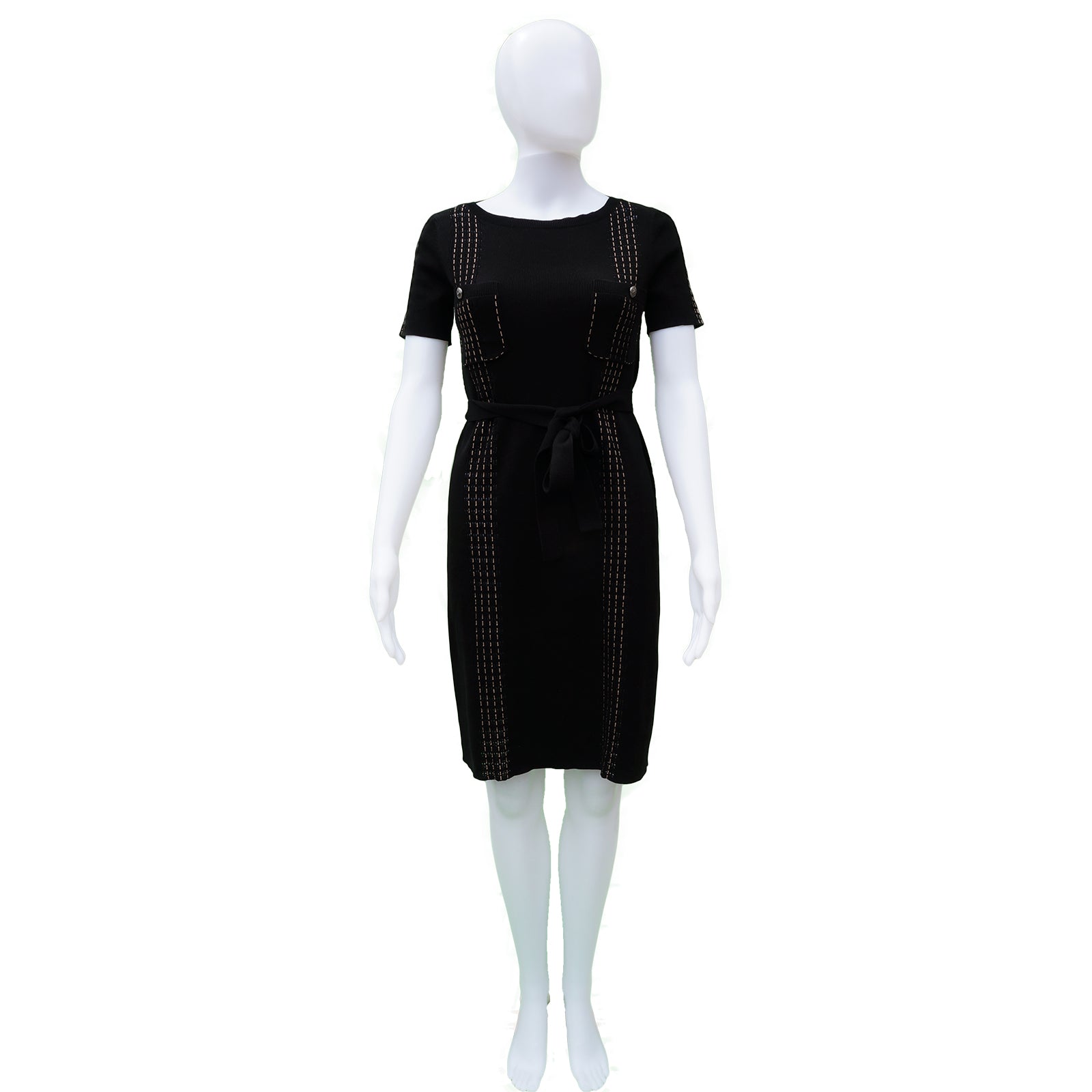 Dress Chanel Black size 34 FR in Cotton - 29728964