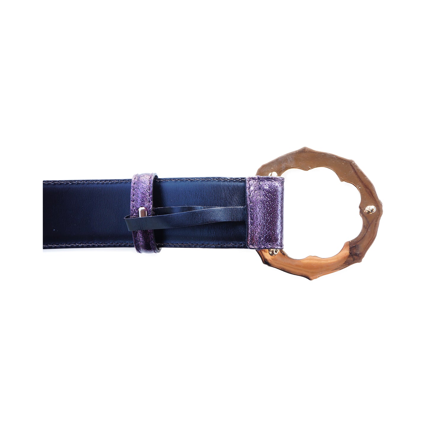 GUCCI TOM FORD BAMBOO LEATHER BELT - leefluxury.com