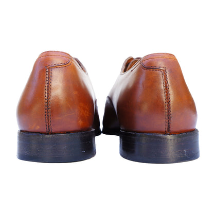 RALPH LAUREN THATCHER BROWN OXFORD SHOE - leefluxury.com