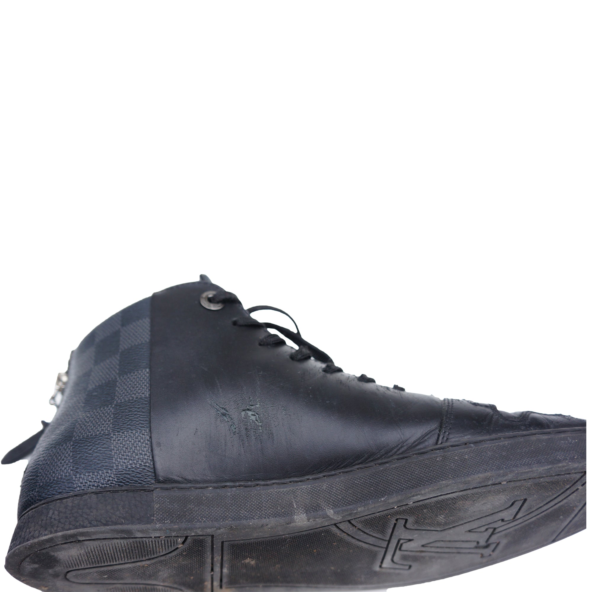 Louis vuitton monogram on sale high top sneakers