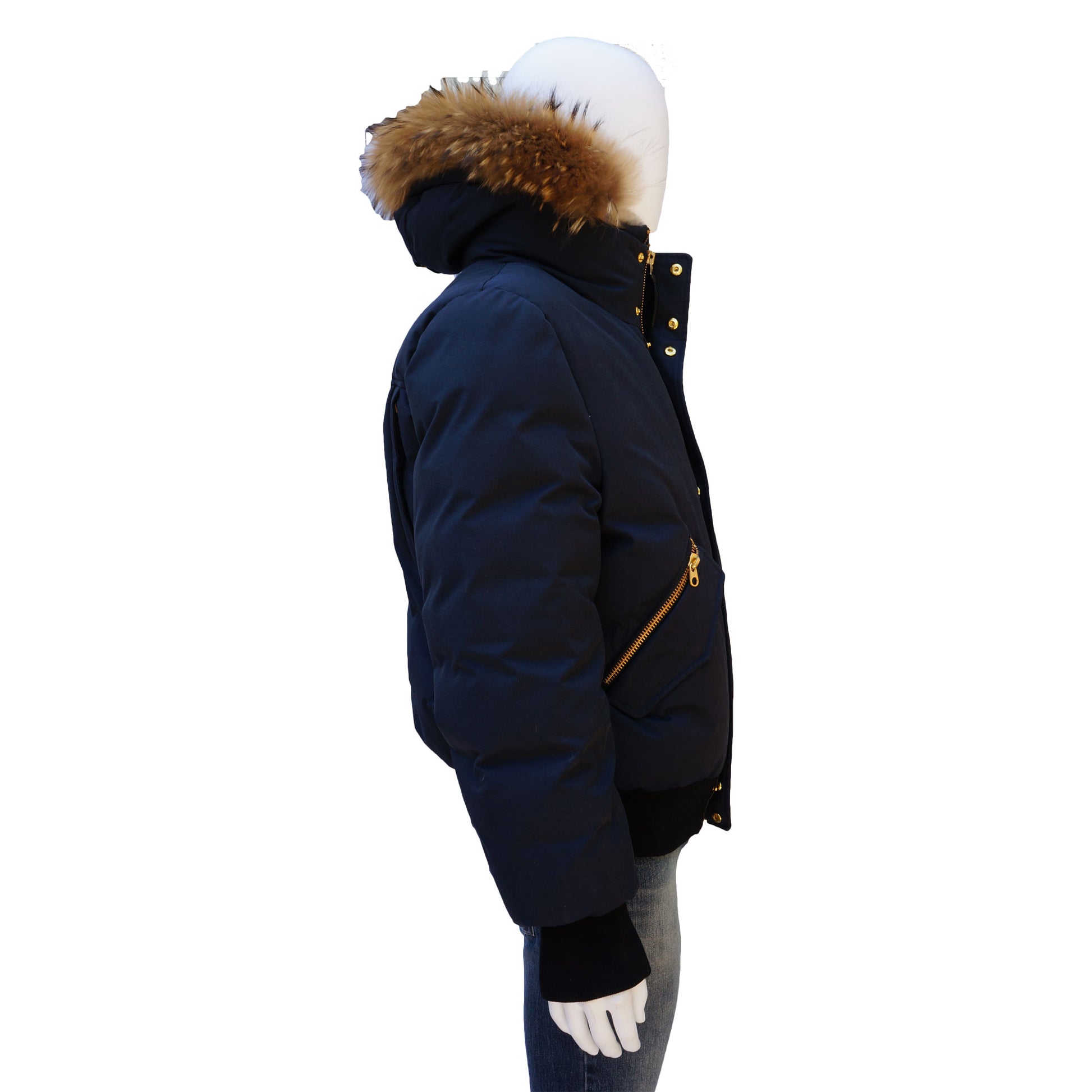 MACKAGE DIXON DOWN BOMBER PUFFER JACKET WITH REMOVABLE HOOD AND BIB - leefluxury.com
