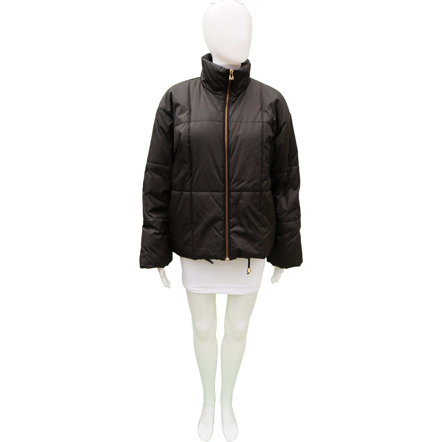 MONDI BLACK PUFFER COAT - leefluxury.com