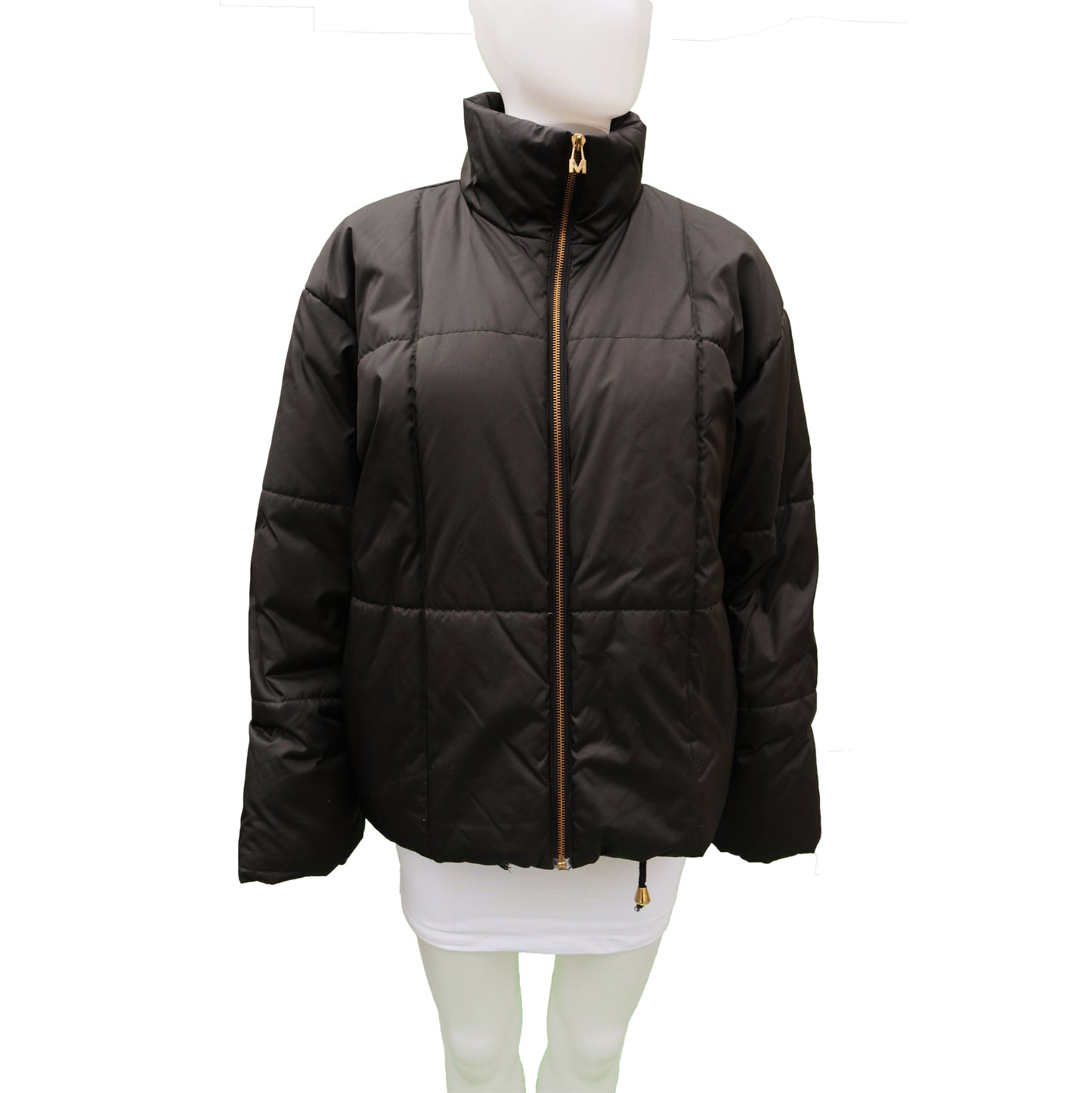 MONDI BLACK PUFFER COAT - leefluxury.com