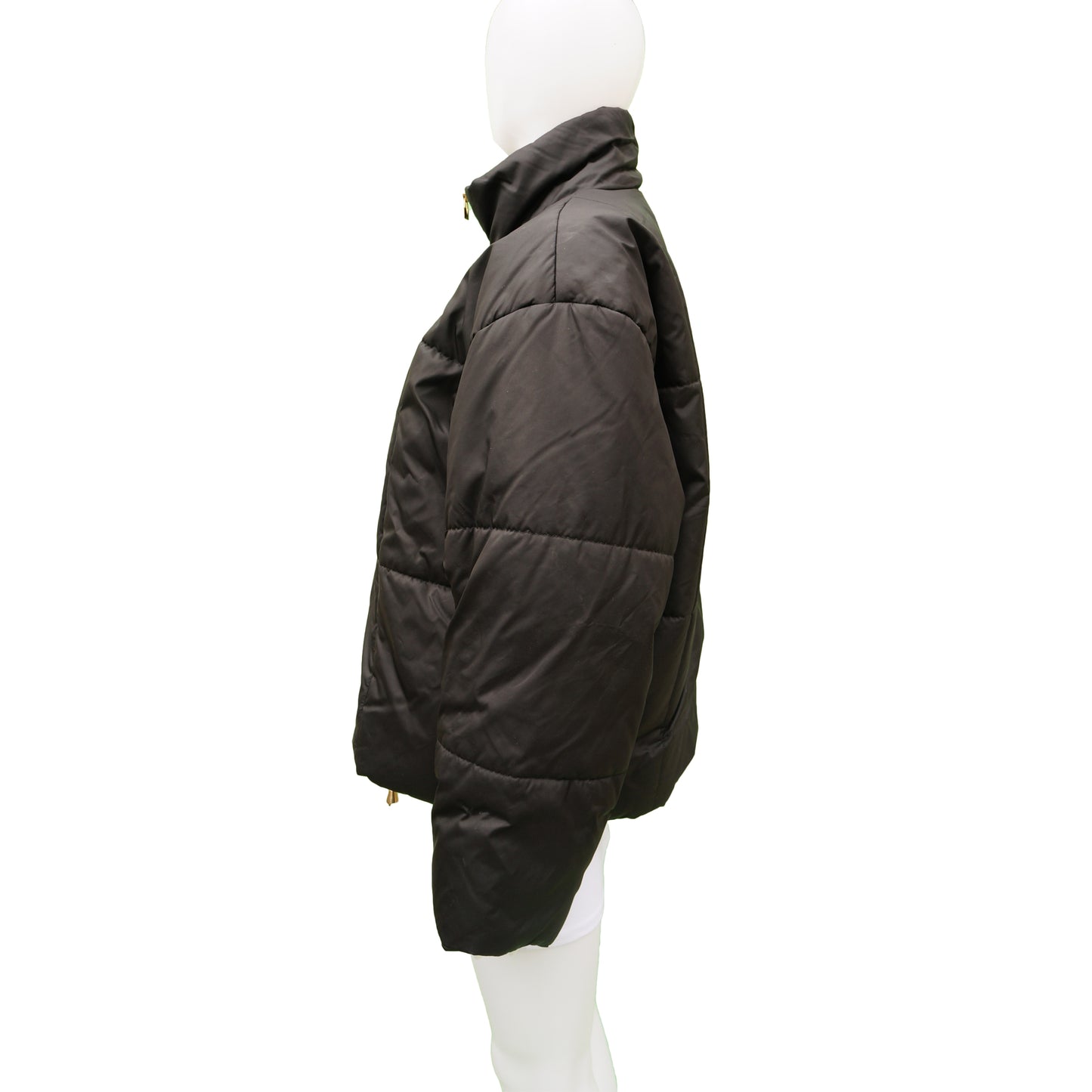 MONDI BLACK PUFFER COAT - leefluxury.com