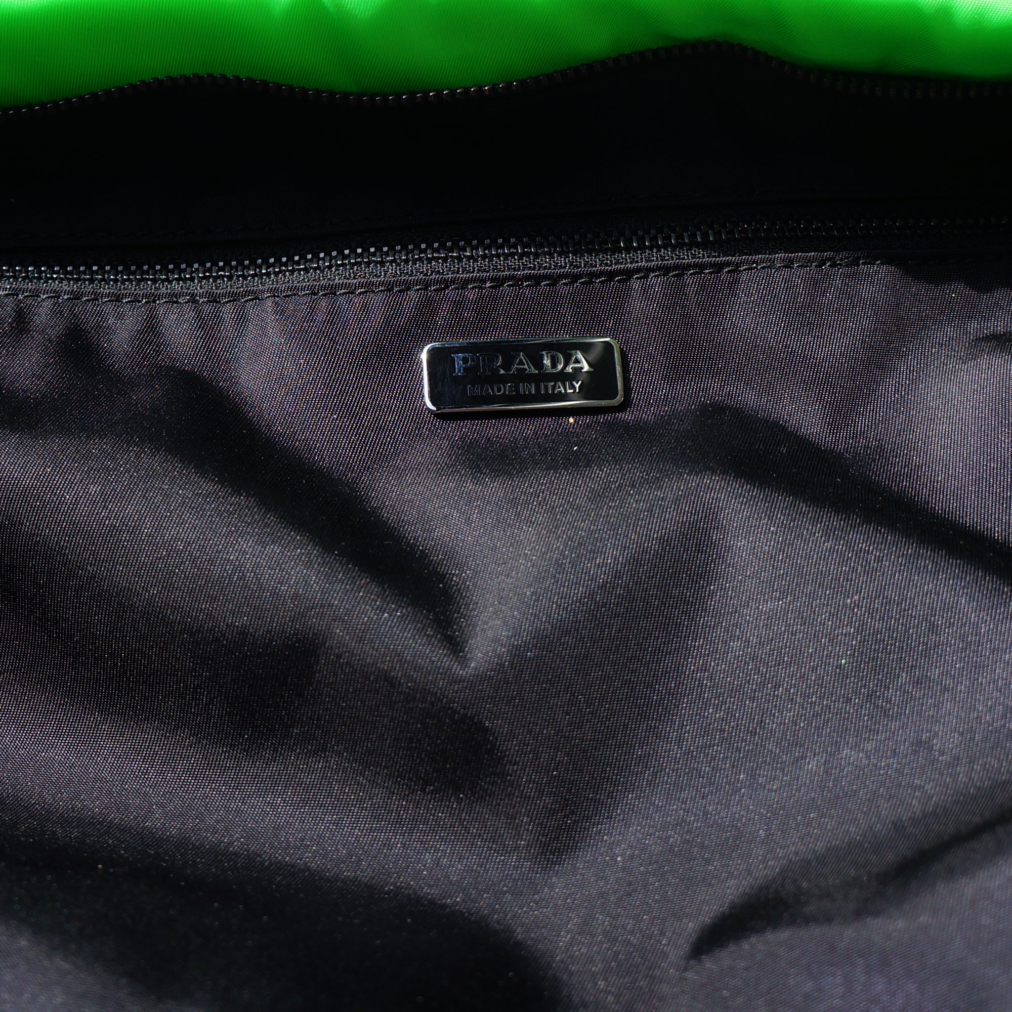 Neon green prada online bag