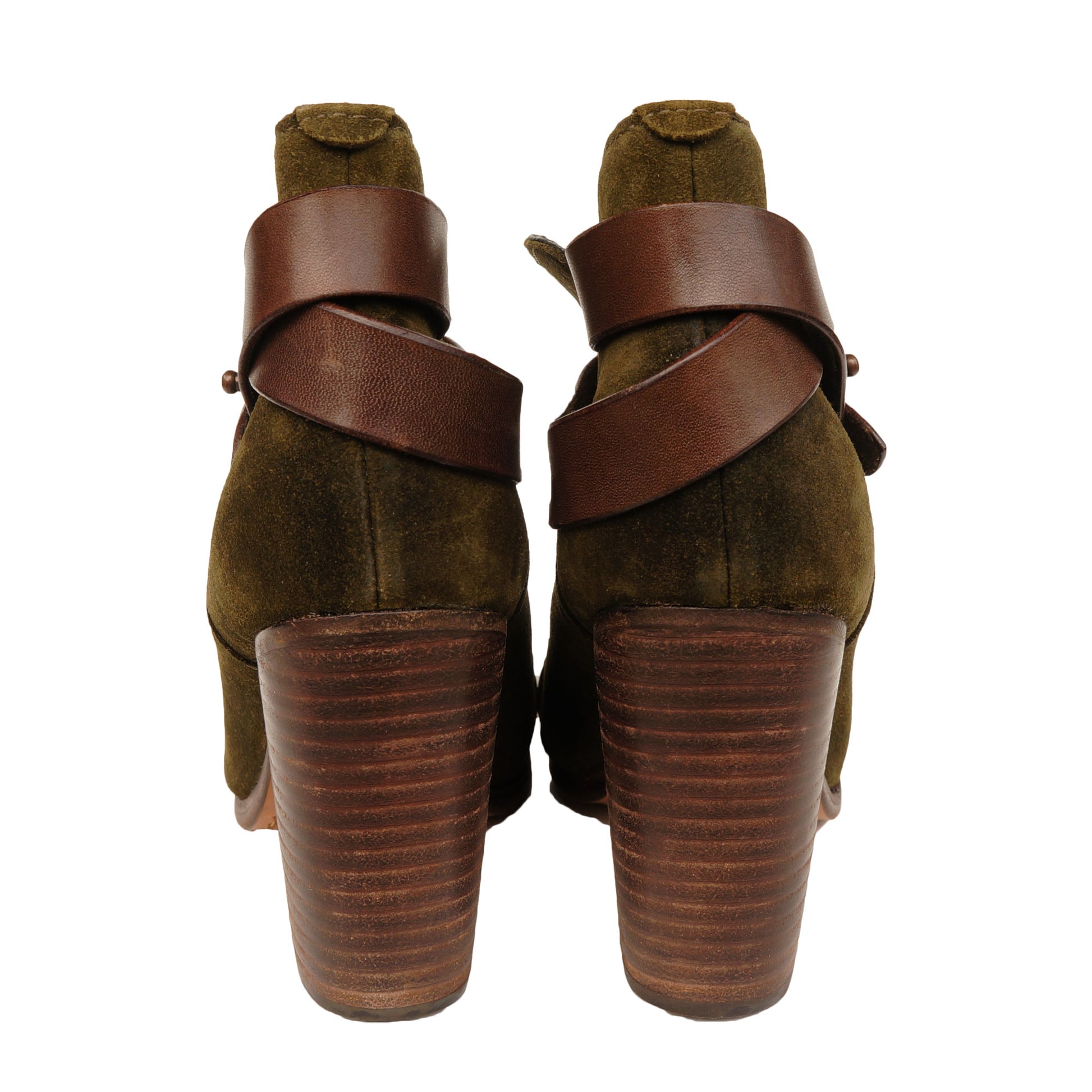 RAG BONE HARROW SUEDE ROUND TOE ANKLE BOOTS –1