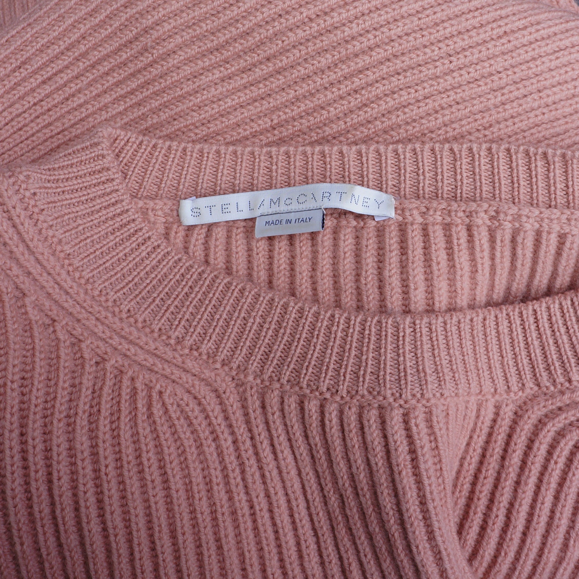 STELLA MCCARTNEY 2017 VIRGIN WOOL DUSTY ROSE OVERSIZED KNIT