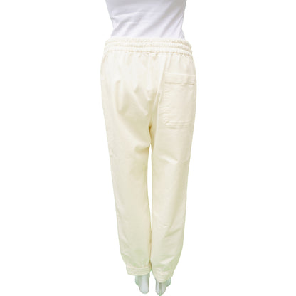 THEORY CORTLANDT RELAXED CREAM CHINO JOGGER PANT - leefluxury.com
