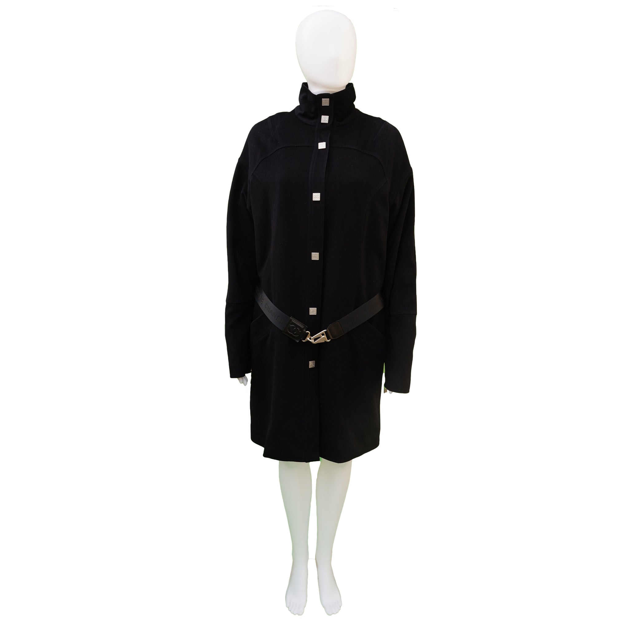 CHANEL WOOL COAT WITH QUILTED LINING COAT –