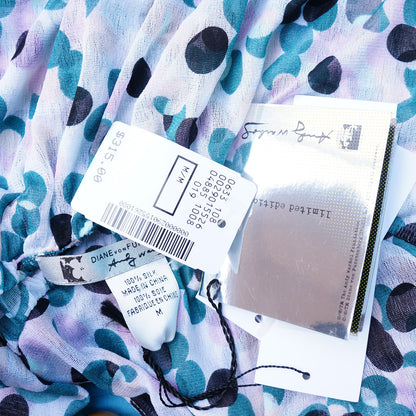 DIANE VON FURSTENBERG LIMITED EDITION ANDY WARHOL PRINT COVER UP WITH TAGS - leefluxury.com