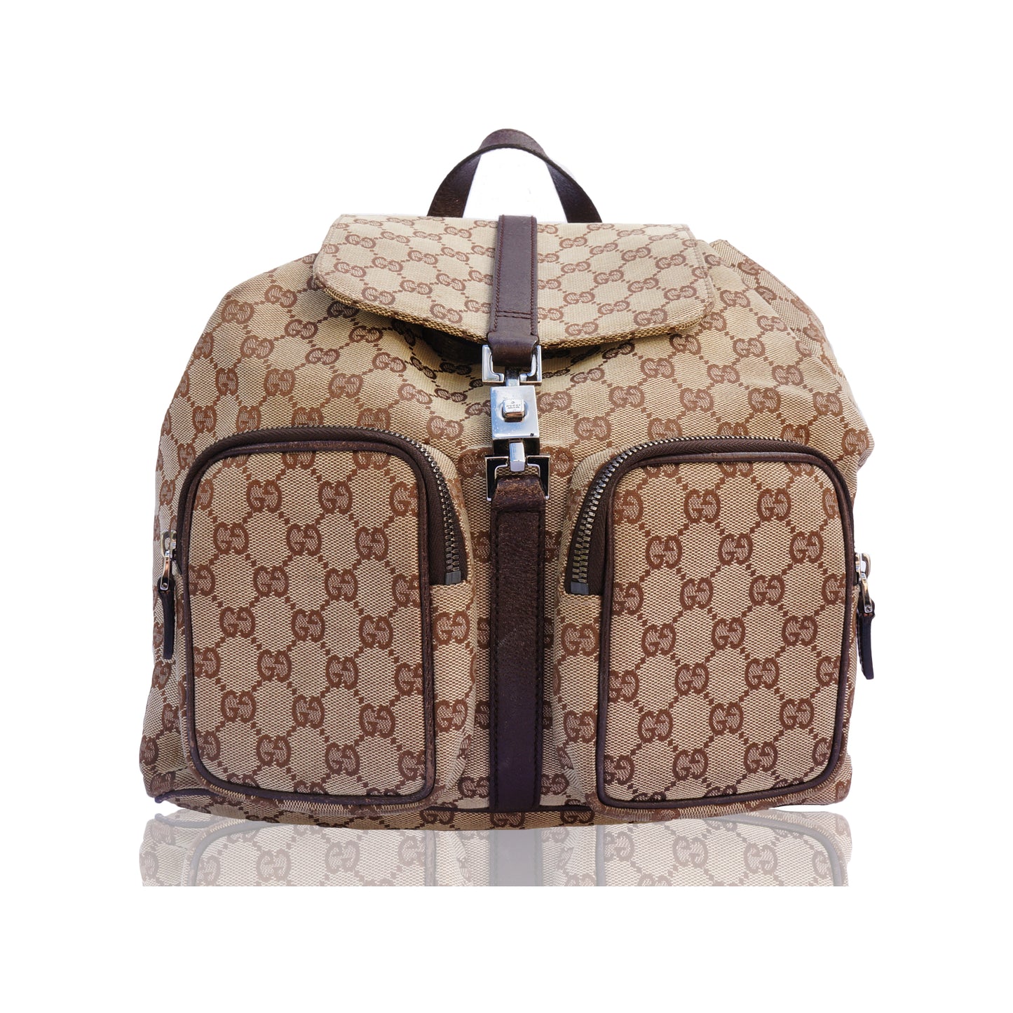 GUCCI GG CANVAS ABBEY BACKPACK - leefluxury.com