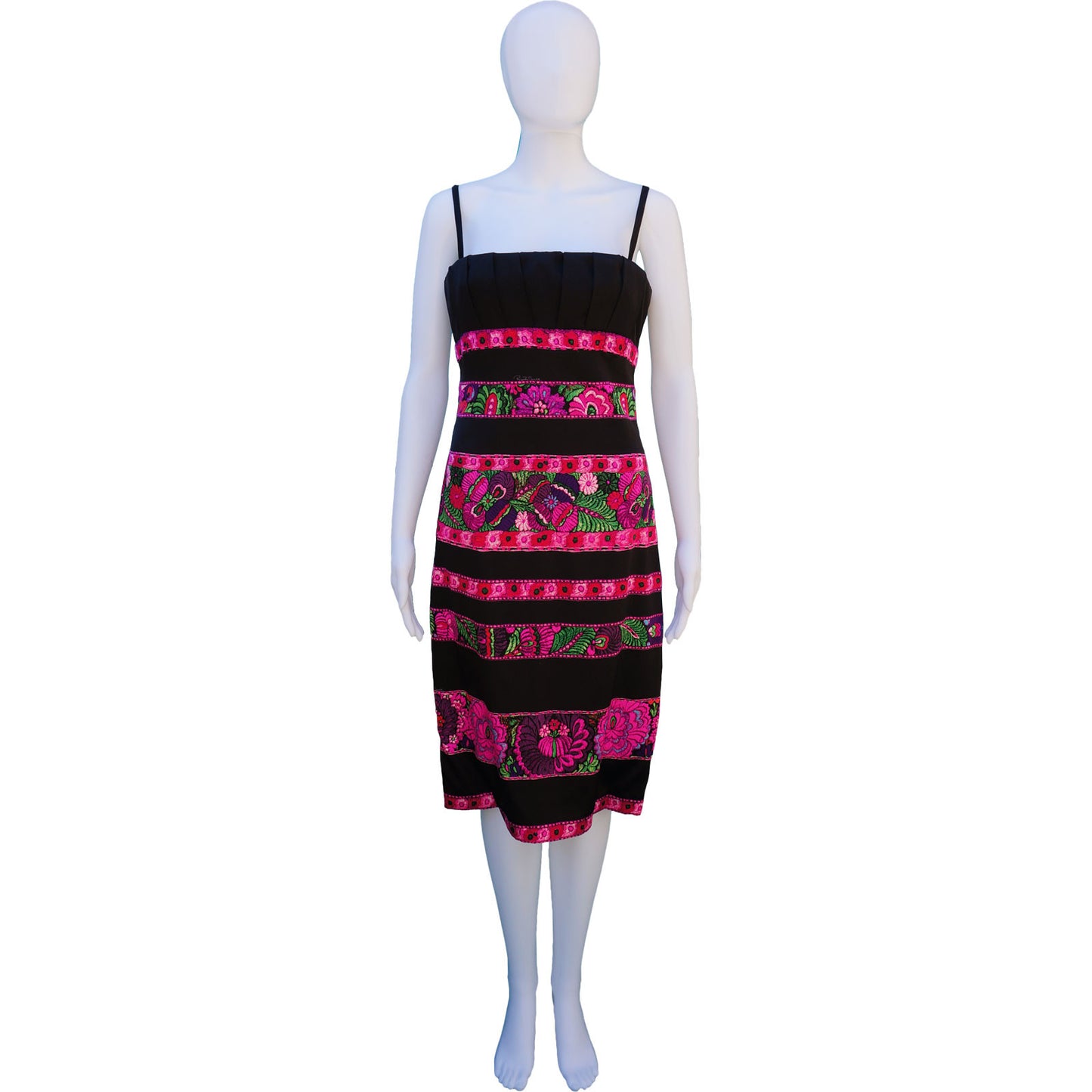 ROBERTO CAVALLI SILK FLORAL STRIPE DRESS - leefluxury.com