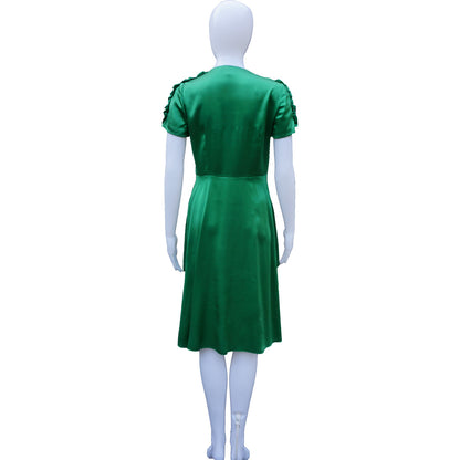 AUTHENTIC BETSEY JOHNSON SILK RUFFLE DRESS leefluxury.com AUTHENTIC BETSEY JOHNSON SILK RUFFLE DRESS leefluxury.com